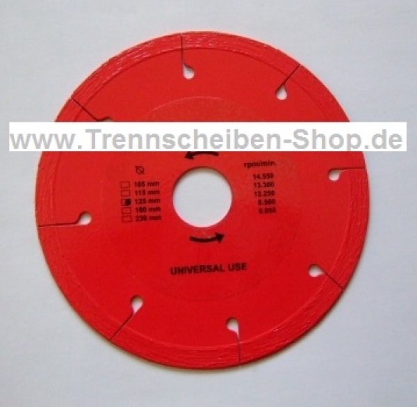 Diamant Trennscheibe 125 mm